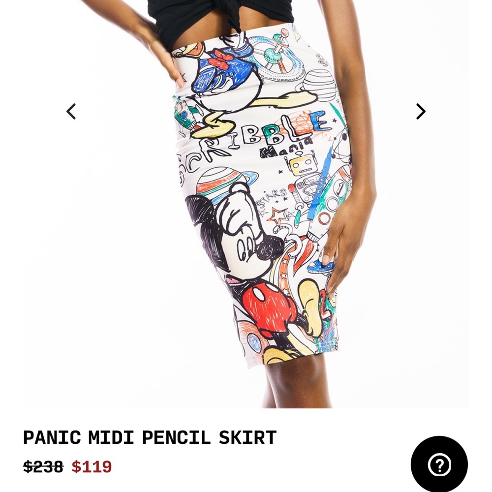 Brand New Mickey Mouse / Daffy Duck themed skirt. Size L/XL Rare find.
